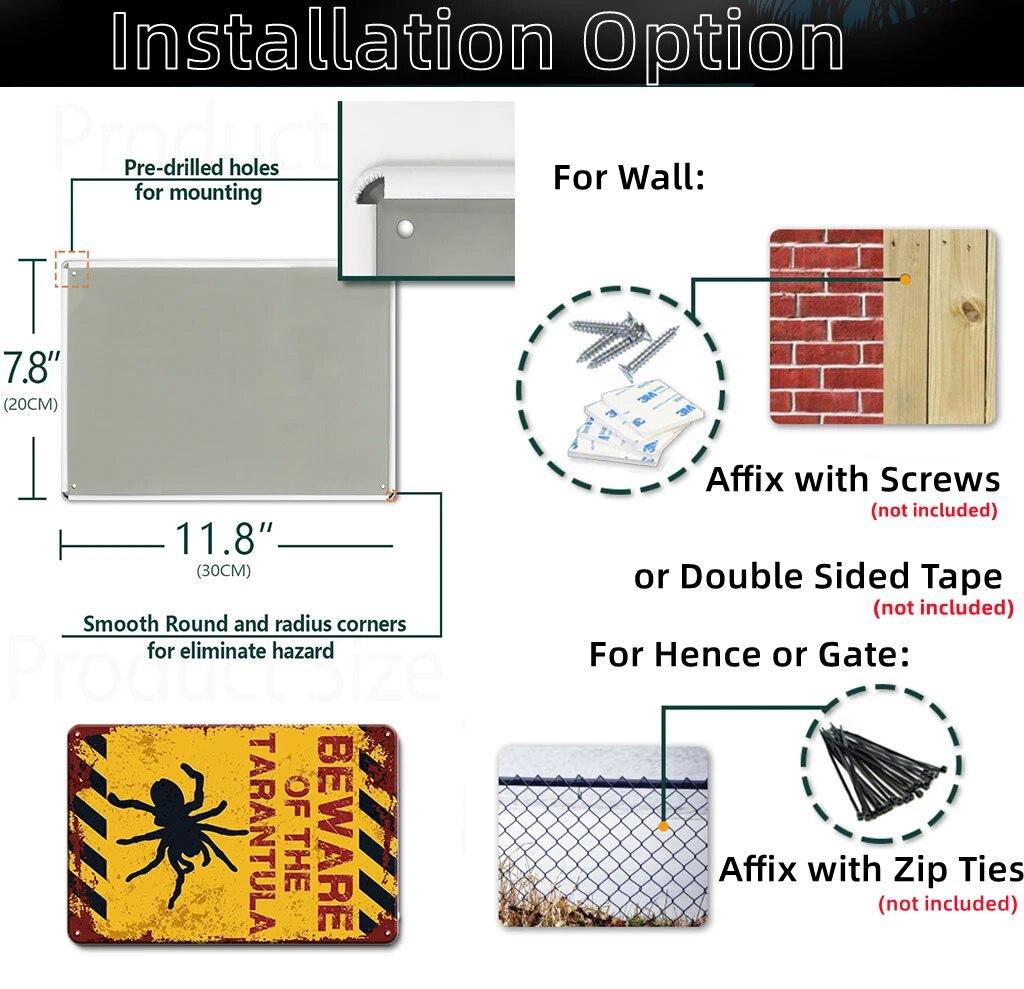 Plakette Vintage Metall Vorsicht Tier Metall Blechschild Tiere Warnung Vintage Blechschild Metallplatte für Wand Pub Bar Club Wanddekoration