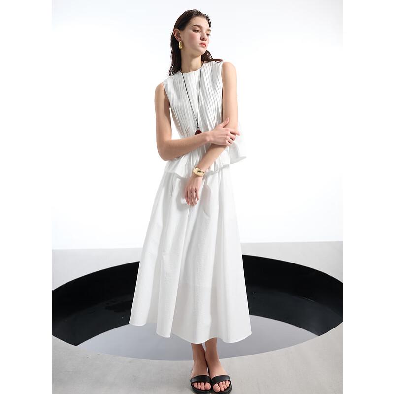 

Sancai Весна 2025 Плиссированный комплект: блузка-бэбидолл и юбка L