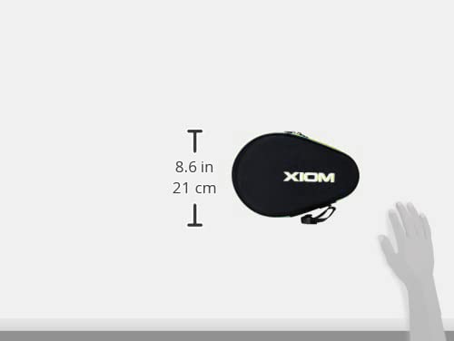 XIOM Table Tennis Racket Case, Ovre Hard Full Case, Black X Lime, 91019