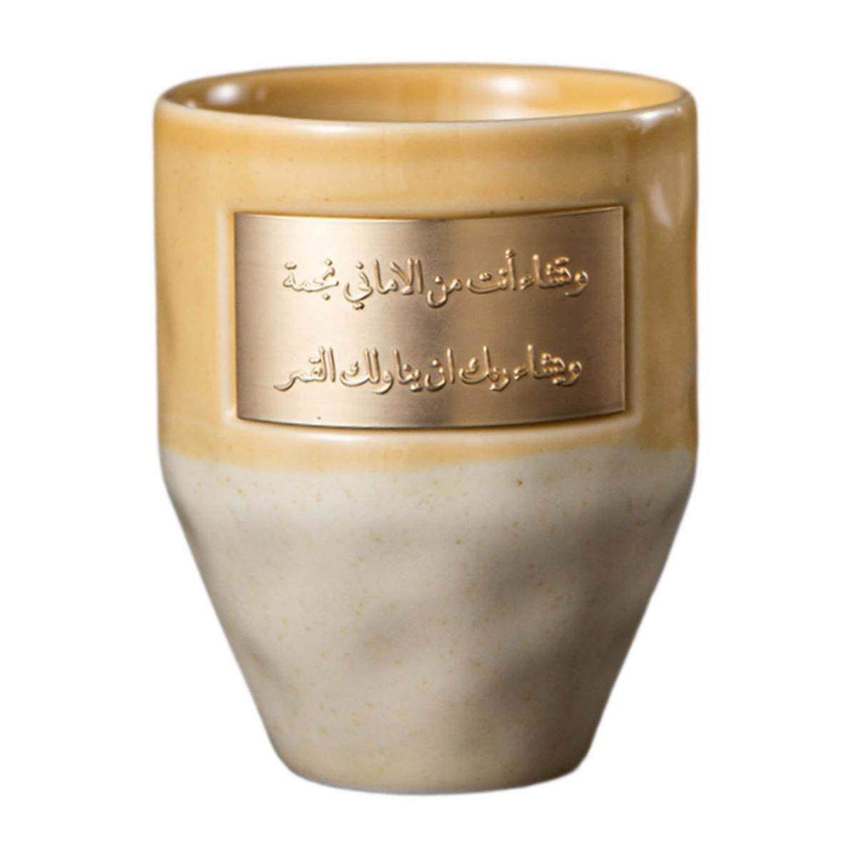 

Керамическая кружка для кофе, многоразовая чашка для чая, фарфоровая чашка для кофе, чашка для эспрессо, уникальная кружка для кофе для кухни, офиса, бара, вечеринки, кемпинга жёлтый