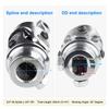 1pc Universal U Joint Single Steering Shaft Working Angle 35°Degree Double Ujoints Shaft 3/4"-30 Spline To 3/4" DD 83mm (3-1/4")
