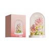 DIY Building Blocks Flower Model Kit with Dome Cover Educational Puzzle Toy for Children and Adults Creative Assembly Decorative Display