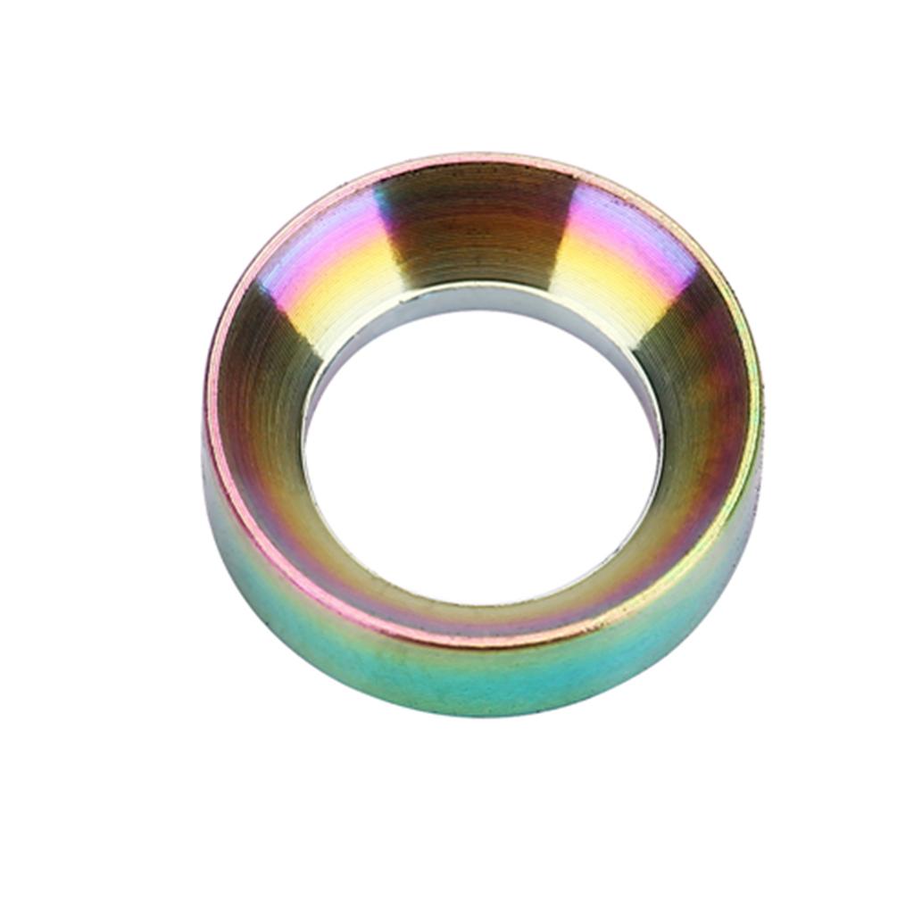 4PcsLot TC4 Titanium Brake Caliper Fixed Bolts Gasket Spacer For Mountain Bike (Colorful)