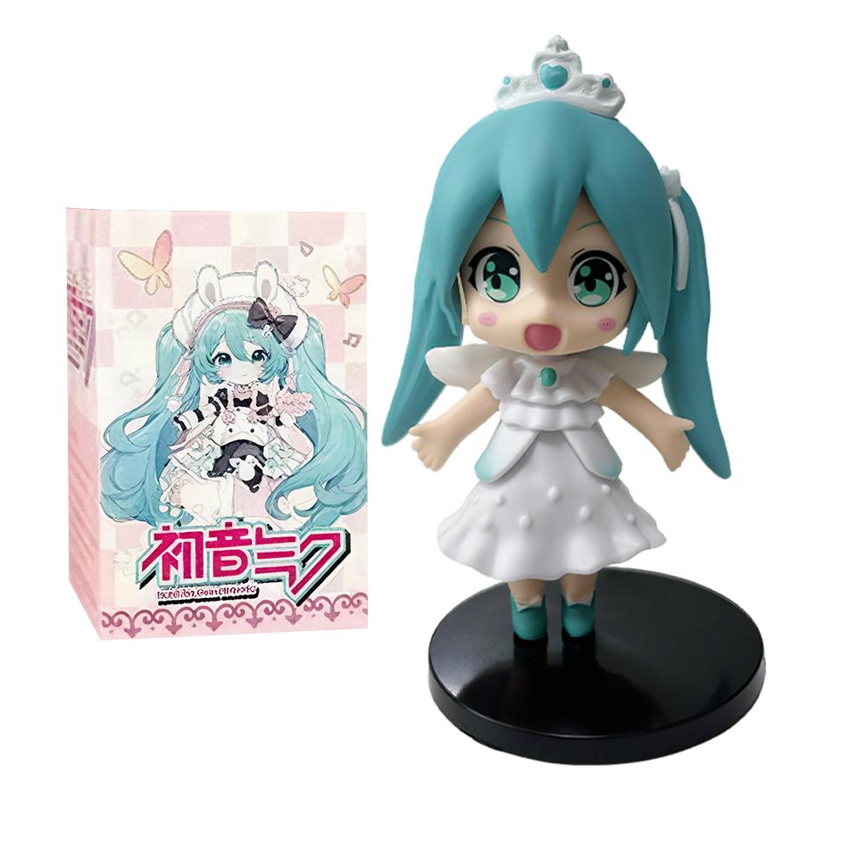 6 PCS Hatsune Miku Q Edition Series Handmade Blind Box Children's Toys Birthday Halloween Christmas Gift Desktop Decoration
