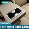 Für Toyota Rav4 Xa50        Hybrid ABS Auto Hintere Mittelarmlehne Becherhalter Rahmen Polsterabdeckung Zierleiste