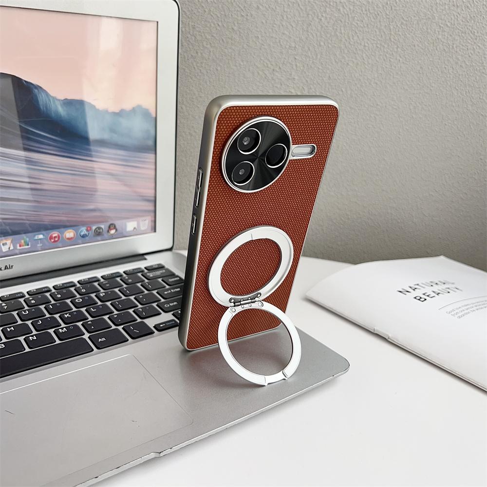For Xiaomi POCO F7 Pro Case Luxury Matte PU With Ring Stand Magnetic Protective Back Cover Case For Xiaomi POCO F7 Ultra Shell