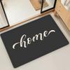 H-Home Cute Welcome Cozy Door Mat Bath Microfiber Decorative Versatile Flannel Floor Mat Quick Dry Absorbent Non-slip Sole