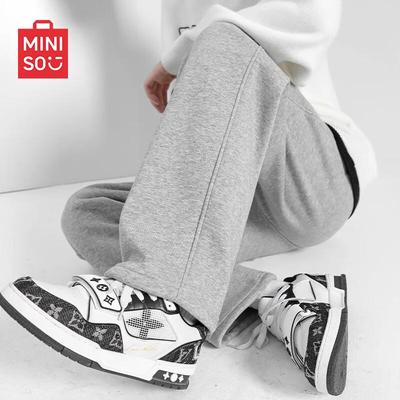 Miniso Men's Heavyweight Loose Straight-Leg Casual Sweatpants