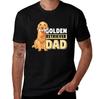 Unisexs Cotton Tshirt Golden Retriever Dad Print Casual Short Sleeve Tee For Dog Lovers Pet Owners