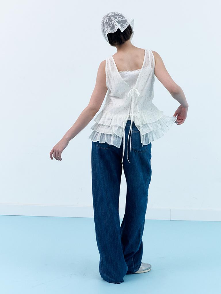 CLO'ET Linen Blend Summer Denim - Indigo Blue