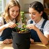 Filz Pflanzbeutel Runder Offener Topf Grow Bag mit Mehreren Taschen für Erdbeer Kartoffel Gemüse Blume Pflanzen Geeignet für Gartenarbeit im Freien und Innenbereich