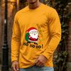 Men's Casual Christmas Long Sleeve Neck Tee