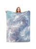 The Tumbling Dragon Blanket Home Textile Flannel Soft Warm Throw Blanket Bedding Sofa Cover For  Gift