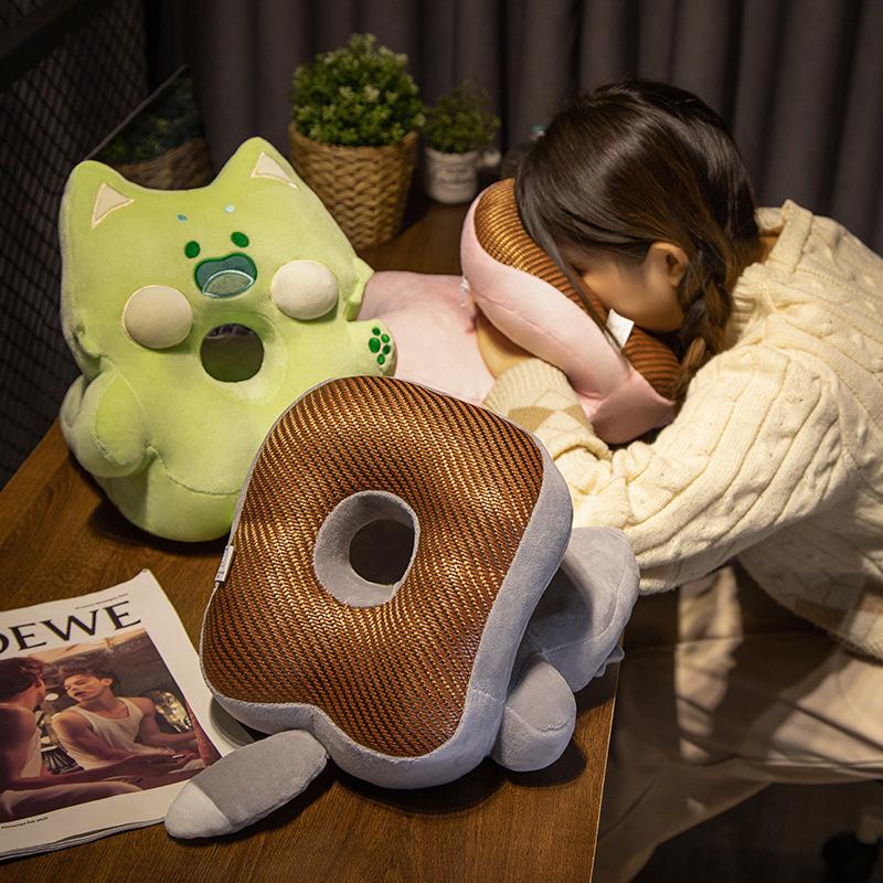 Dudu Cat Siesta Pillow Summer Primary School Students Siesta Pillow Classroom Table Mat Sleeping Pillow Office Siesta Artifact