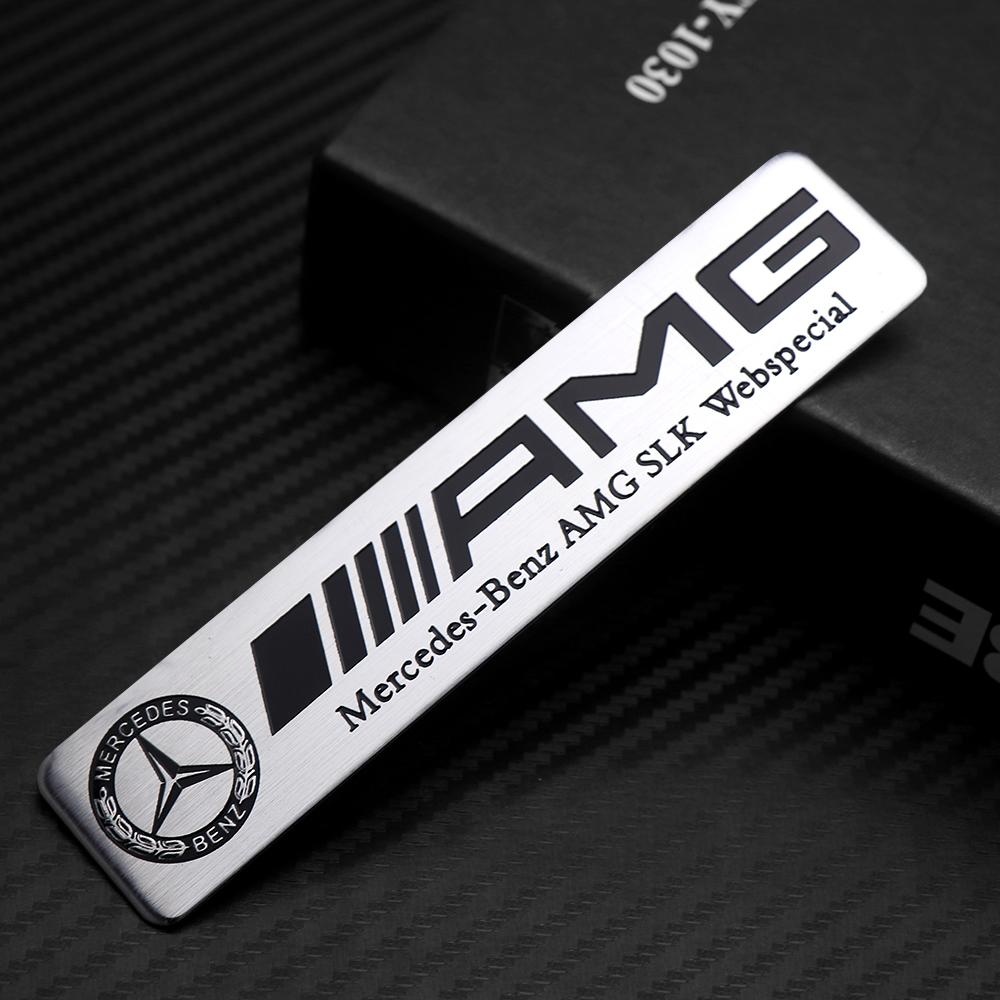 GLC GLB 3D Aluminum Emblem Car Window Body Car Side Fender Decoration Stickers for Mercedes Benz AMG W204 W213 W205 W211 Auto S