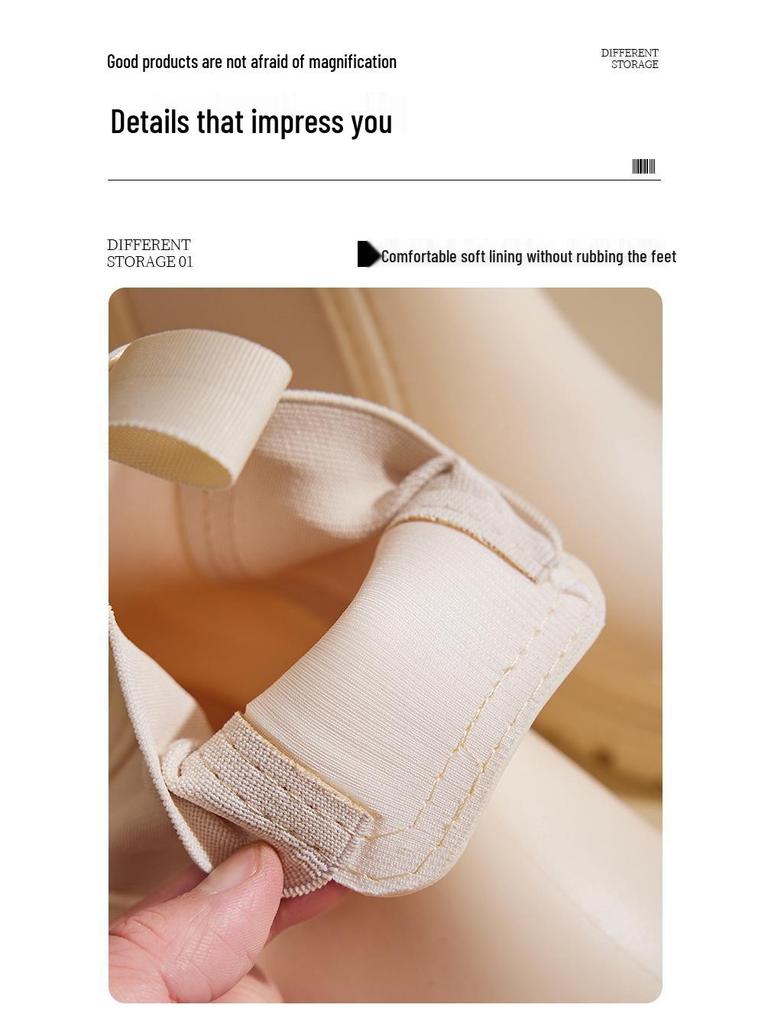 Women's Waterproof Non-Slip Rain Boots with Thick Soles and Mid-Low Shaft – Elastic Opening for Added Comfort.