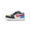 Air 1 Low TD Funky Patterns Baby Sneakers White Black Light-Fusion-Red DH5928-006