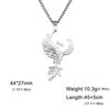 My Shape Phoenix Pendent Necklace for Women Men Stainless Steel Fire Bird Animal Charms Necklaces Choker Chain Jewelry Wholesale
