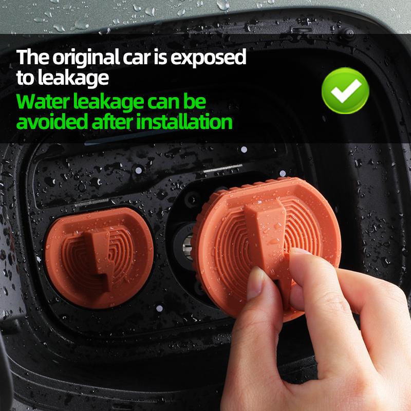 For ZEEKR 001 009 7X 2025 2024 Charging port protective cover Silicone integrated magnetic cover car charging accessories