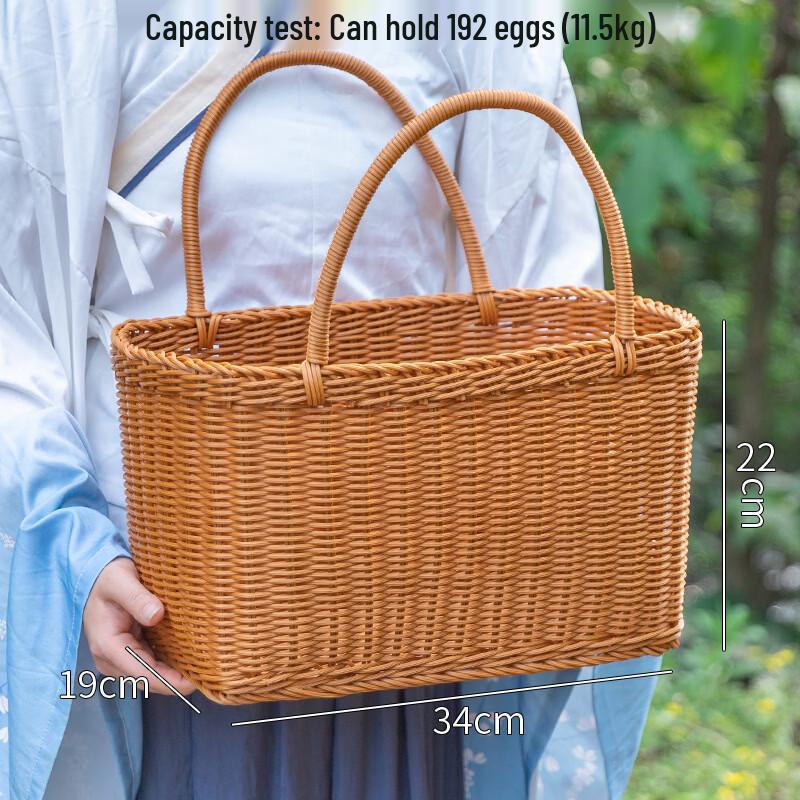

OLOEY Woven Picnic & Fruit Picking Basket