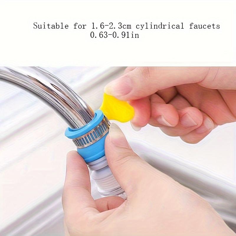 1PC Universal Faucet Water Connector - Splash Proof Kitchen Showerhead with Rotary Filter