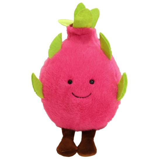 Mini Fruit Plush Toy Soft Stuffed Animals for Kids Realistic Huggable Cuddle Pitaya