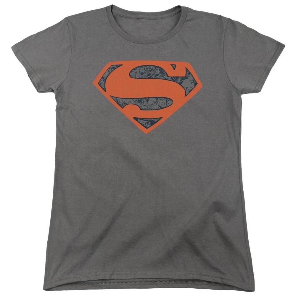 Superman  Vintage Shield Collage  Women s T-Shirt M