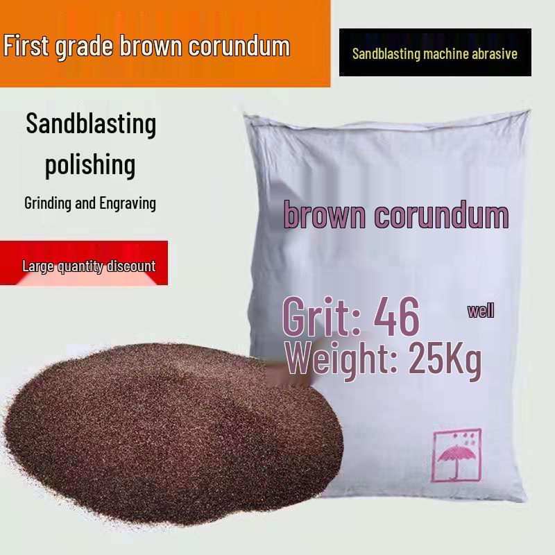 Premium Brown Corundum Abrasive Powder for Sandblasting, Rust Removal, Metal Polishing, and Grinding - Free Shipping