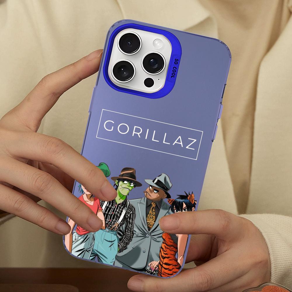 Gorillaz Phone Case For IPhone 16 15 14 13 12 11 Pro Max X XR XSMAX 8 7 Plus Matte Shockproof Back Cover