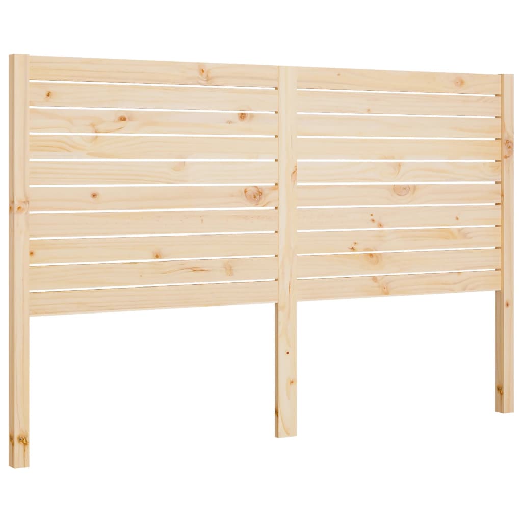 Headboard 126 X 4 X 100 Cm Solid Pine Wood