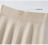 2025 Autumn/Winter Women's High-Waisted 100% Pure Cashmere Thick Midi A-line Skirt - Versatile & Elegant