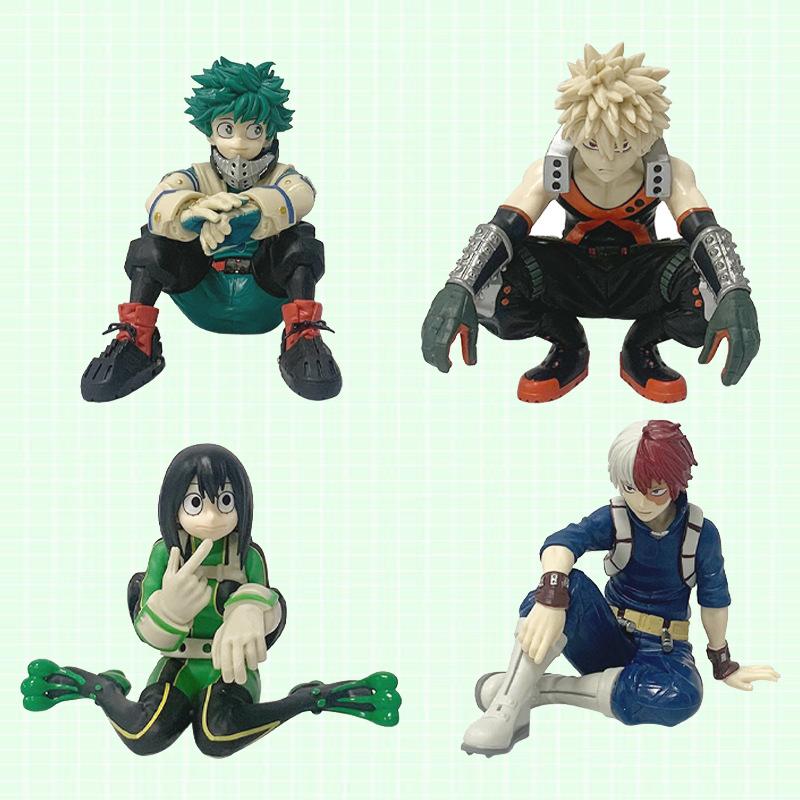 Hot Anime Figure Asui Tmy Hero Academia Suyu Izuku Deku Bakugou Katsuki Action Figures Pvc Model Collection Series Toys Gifts