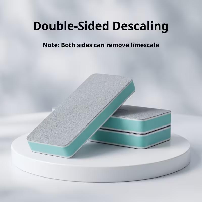 Multifunctional Bathroom Glass Cleaning Sponge Magic Limescale Eraser Shower Glass Tile Cleaner Double Sided Cleaning Brush Stain Remover