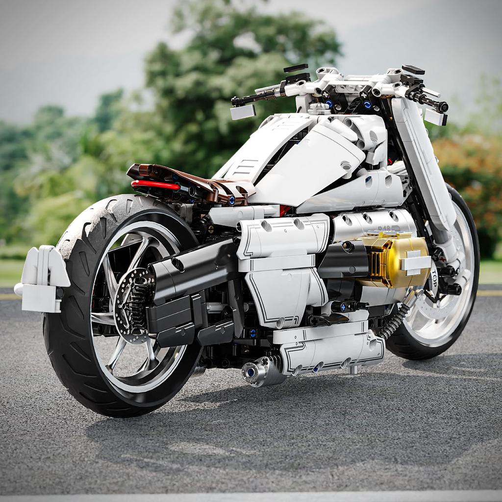 Supercar Building Block City Technique 1:5 Scale Model R18 Motorcycle Racing Speed Champions Sport Vehicles Car Toy Children's Birthday Gift No.T4055