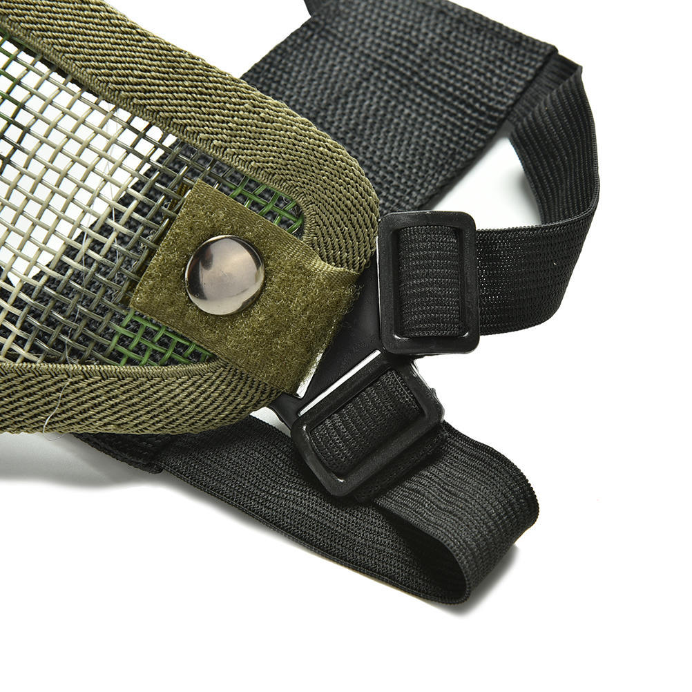 Airsoft Steel Mesh Half Face Mask Tactical Protect Strike Paintball Hallowe TV@M Airsoft Steel Mesh Half Face Mask Tactical Protect Strike Paintball Hallowe TV@M