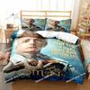 3D Good Omens Movie Angels Bedding Set Printed Bed Set Duvet Cover Sheet Pillowcase Bed Soft Quilt Cover Full Queen King Size