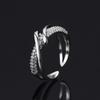 European-American Geometric Open Intertwined Ring for Women - Cool, Stylish Finger Accessory