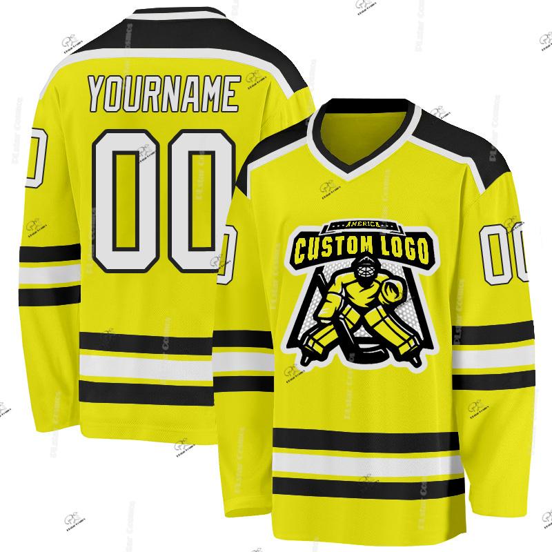 Custom Name Team Suits Gradient Graffiti Colorful Vintage Retro Breathable Pullover 3DPrint Casual V-Neck Hockey Jersey Shirts R