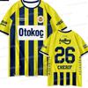 Nuevas Camisetas de Local y Visitante del Fenerbahce 2026 para la Temporada 2026-27, Camiseta Deportiva de Manga Corta Estilo Familiar Impresa en 3D para Aficionados