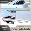 New 3D Metal Car Sticker VW Emblem Fender Blade Decal Badge Decal For Volkswagen Rline Touran Beetle Scirocco Amarok T5 Pha