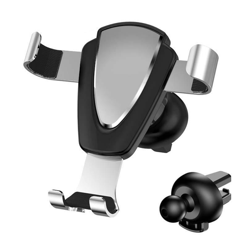In-Stock Leather Texture Car Air Vent Bracket with Customizable Logo for Multifunctional Phone Navigation.