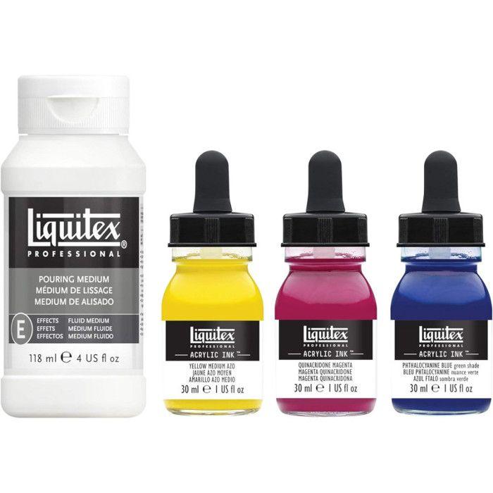 Encre Acrylique - LIQUITEX - Couleurs Primaires - Medium De L - Multicolore - Mixte