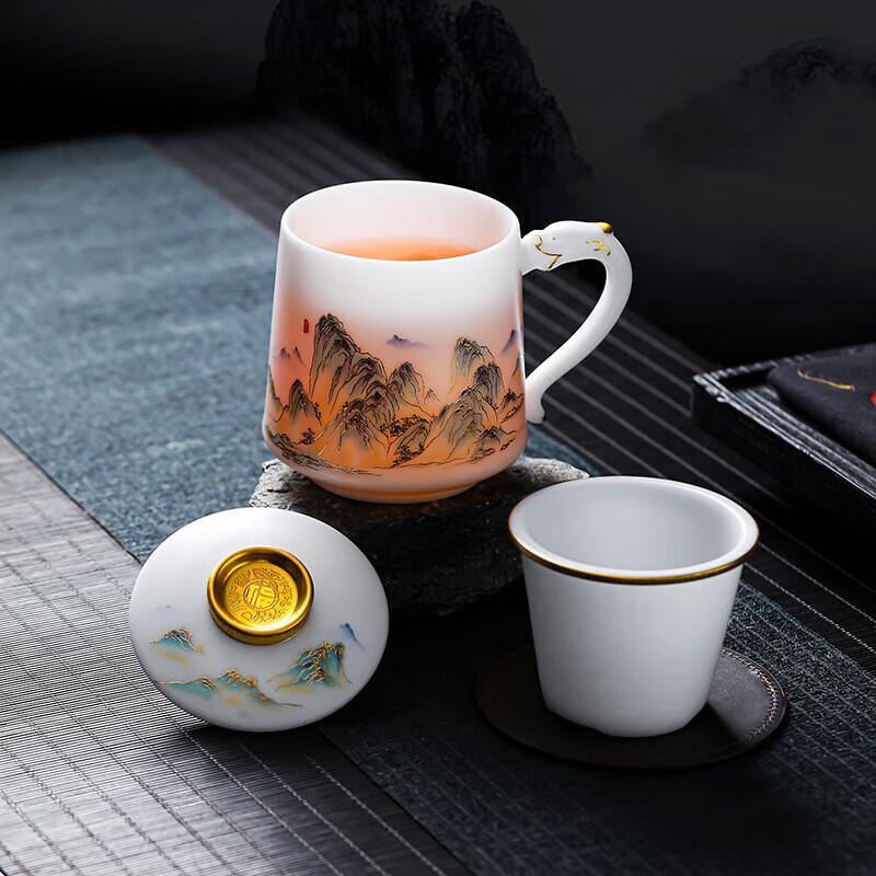 ChaXun Longchuan Ceramic Tea Separation Mug