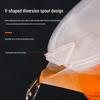 Hitzebeständiger Messbecher 5000 ml mit Deckel für Milchtee und Backen