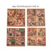 12 Pieces Christmas Pendant Wood Hanging Xmas Tree Fireplace Wall Window Shelf Decoration Party Ornament for Children