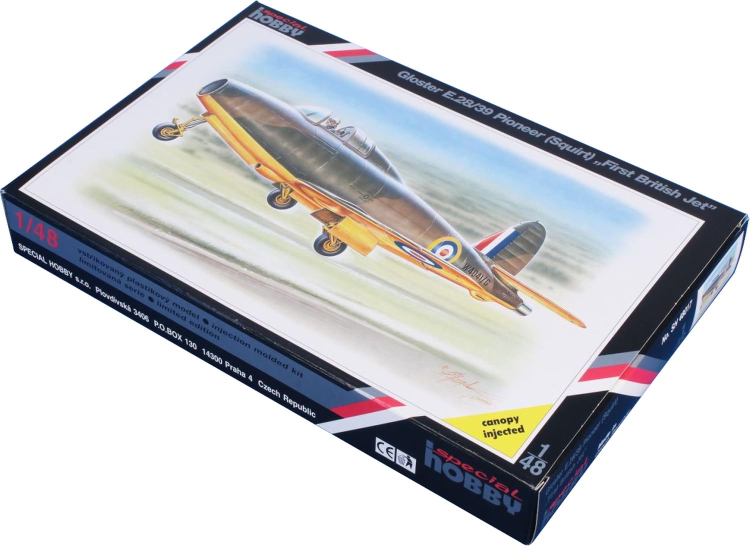 

Special Hobby Британский реактивный истребитель Gloucester Squirt Пластиковая модель SH48017 1/48 (Самолет)