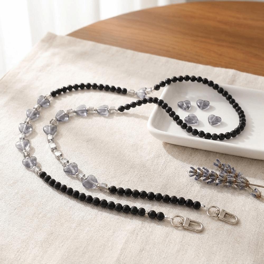 Acrylic Beads Crossbody Phone Strap Crossbody Style Phone Lanyard Charm Daily Carry