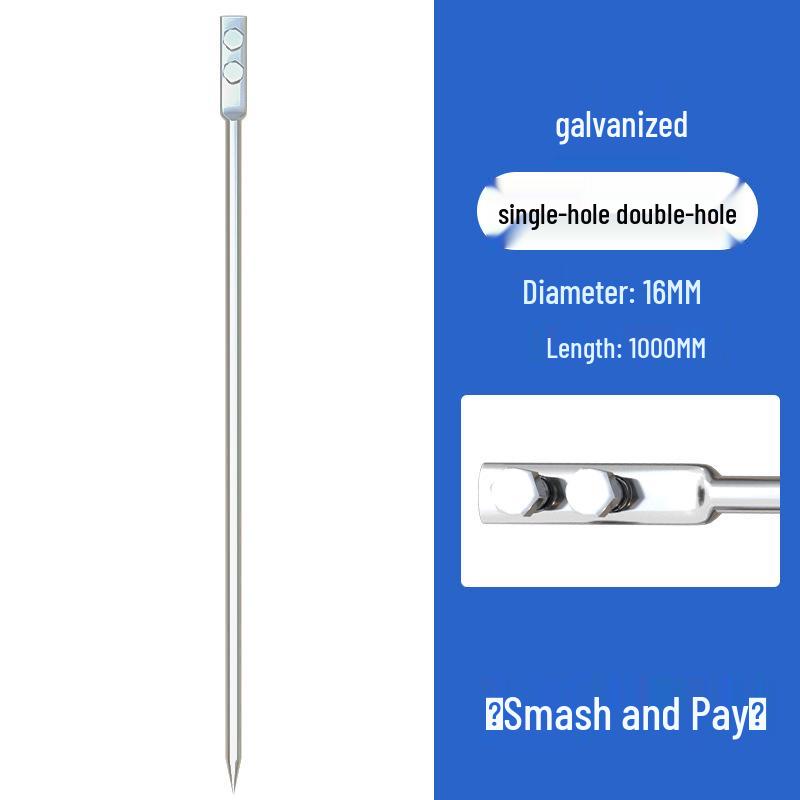 Verzinkte Blitzableiter-Erdungselektrode und Spitze