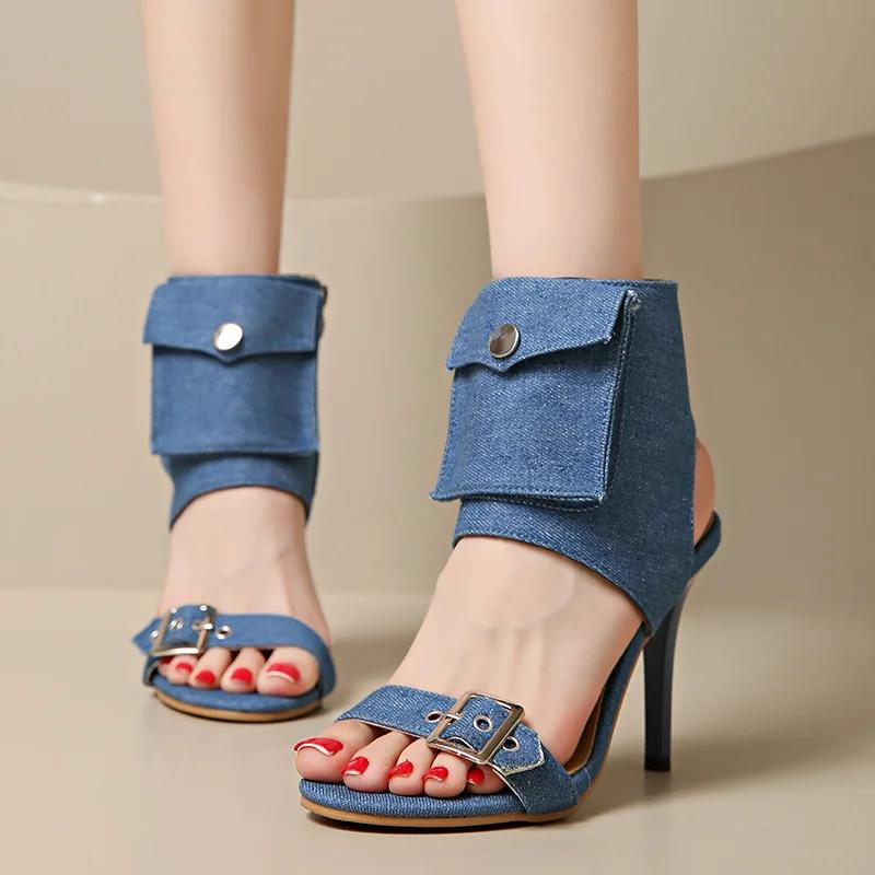 Fashion High Heels Women Sandals Stilettos Sexy Shoes Summer Dress Elegant Woman Pumps 2025 Trend Brand Fashion Party Zapatos De Mujer