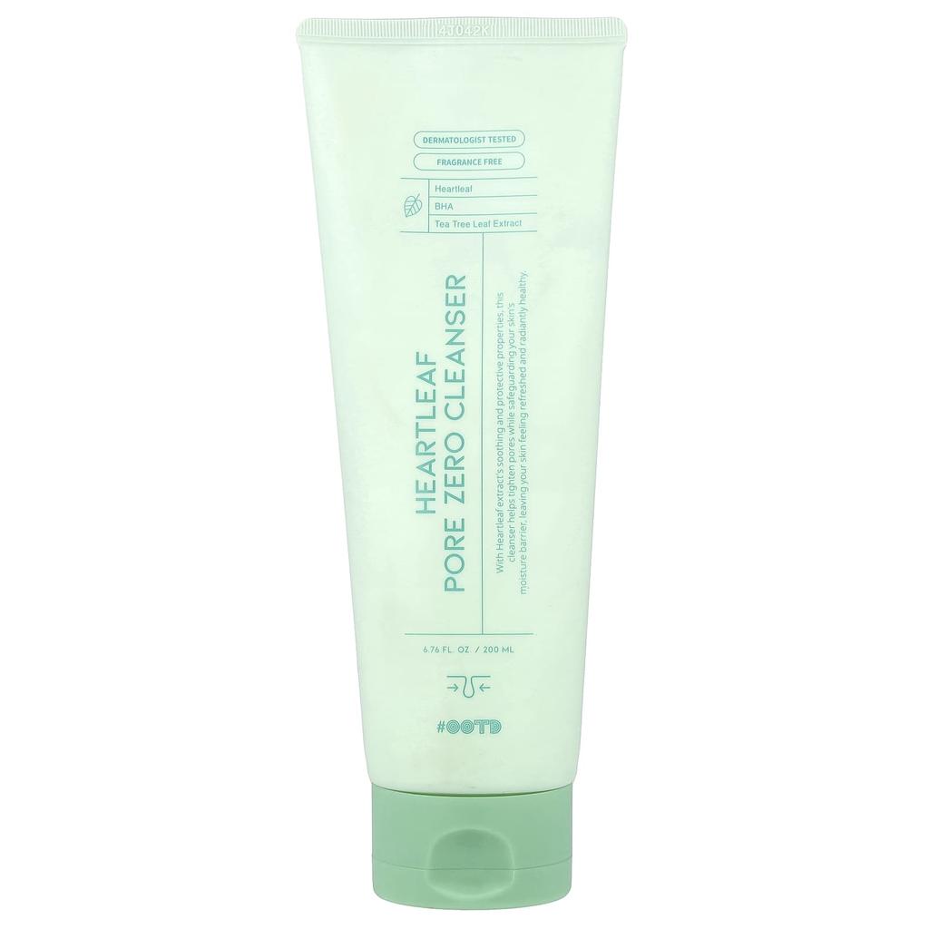 OOTD, Heartleaf Pore Zero Cleanser, Fragrance-Free, 200ml (6.76 fl oz)